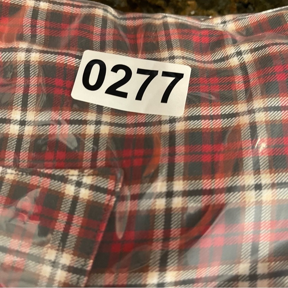 King Ranch Two Pocket Button Up Shirt Men’s Med Red Plaid Cowboy Western Cotton - Picture 11 of 11